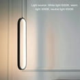 thumbnail image 3 of Modern LED Pendant Light Adjust Length Minimalistic Design Inbuilt LED Lights Aluminium 18W 85 to 265V Translucent Lampshade, 3 of 8