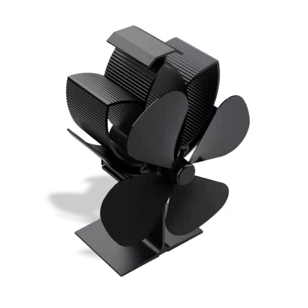 Cateissary Ventilador de estufa alimentado por calor de bajo ruido, techo de chimenea, calentador eficiente y cálido, accesorios de herramientas térmicas Decoración del hogar Cateissary HA010467-00B