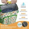 thumbnail image 2 of Travel Cooler Bag - Beige Dinosaur Pattern Camping Beer Cooler Backpack with Bottle Opener- Waterproof Insulated Picnic Backpacks - Cooler Bag for Beach, 2 of 6