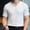 White, variant on YLSDY Men's Ribbed V-Neck T-Shirt Slim Fit Textured Casual Short Sleeve Muscle Tee White S