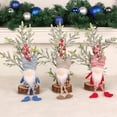 thumbnail image 3 of 3PCS Gnomes Doll Lovely Knitted Hat Mini Xmas Tree Holiday Atmosphere Props Desktop Ornament Faceless Doll Merry Christmas Party Decoration Children Gift, 3 of 6