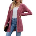 thumbnail image 1 of AELand Women's Long Sleeve Cardigan Sweater Lightweight Button Down Brushed Knit Tops with Pockets,S~2XL, 1 of 8