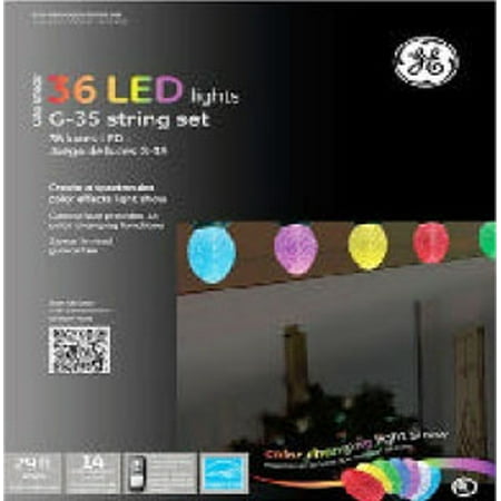 Set of 36 Color Changing LED Christmas Lights with Function Box and Memory Lock
