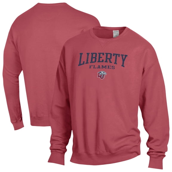 Men's ComfortWash Red Liberty Flames Fleece Sweatshirt