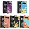 thumbnail image 2 of for Samsung Galaxy S23 S22 S21 Ultra Plus Case, Exquisite Durable Silicone + PC Phone Case, Charming Floral Pattern Protector Cover Full Body Rugged Bumper(Purple,S22), 2 of 8