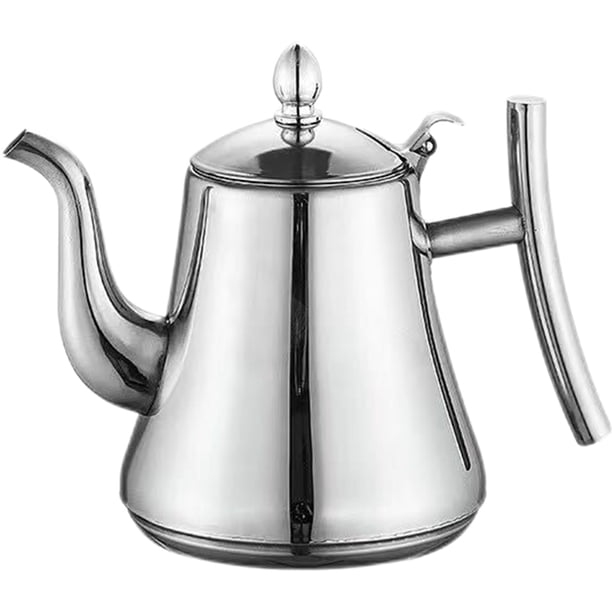 Tetera de acero inoxidable para café y té, jarra de agua fría y caliente para el hogar, cocina, hotel y restaurante.