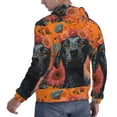 thumbnail image 6 of Haiem Sunflower Black Dog Patterned Men's Hoodie with Kangaroo Pocket - Ideal Pullover Sweatshirt for Daily Wear, Travel, and Home-Small, 6 of 7