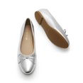 thumbnail image 4 of DREAM PAIRS Bailarinas Plateadas para Mujer con Moño Talla 6.5, 4 of 7