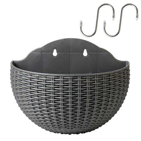 CreativeArrowy Flowerpot Wall Mounted Gift Indoor Outdoor European Style Planters Home Decoration Hanging Semicircular Balcony Vase