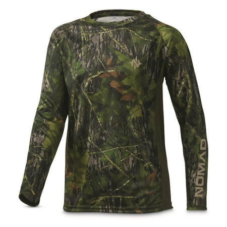 NOMAD Youth Pursuit Camo Long Sleeved Shirt Mossy Oak Shadowleaf Youth Small