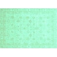 thumbnail image 1 of Ahgly Company Indoor Rectangle Oriental Turquoise Blue Traditional Area Rugs, 2' x 3', 1 of 4