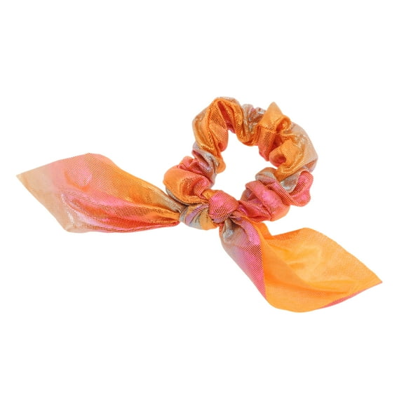 Unique Bargains 1 Pc Gradient Bronzing Scrunchies Red Yellow