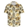 thumbnail image 4 of ZCFZJW Summer Men's Hawaiian Shirt Big and Tall Regular Fit Short Sleeve Floral Print Button Down Shirts Tropical Vacation Beach Shirts Tops Multicolor#17 S, 4 of 5