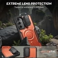 thumbnail image 4 of FITO For Samsung Galaxy S24 FE Case, Phone Case with Screen Protector and Kickstand (Orange), 4 of 9