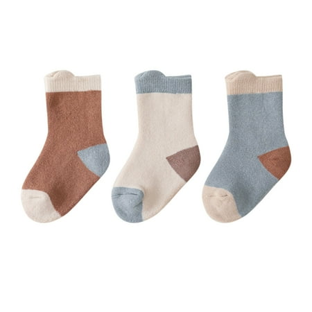 

kpoplk Christmas Socks For Adults Winter Fleece Slipper Indoor Acrylic Socks Warm Socks Cute Plush Ear Socks(B)