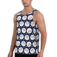 thumbnail image 2 of Pofeuu Cute Sheep With Star Print Men's Workout Tank Tops Sleeveless Muscle Gym Shirt Quick Dry-3X-Large, 2 of 7