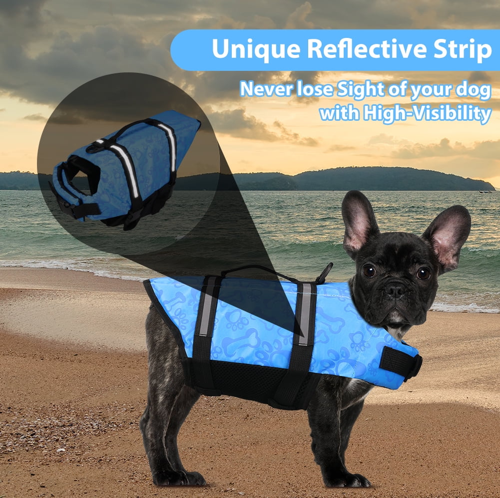 NEWEEN Dog Life Jackets Dog Life Vests for Swimming Beach Boating with High Buoyancy Dog Flotation Vest for Small/Medium/Large Dogs, Pink, S