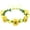 Yellow, variant on VKLU 8.66" Sun Yellow Flower Crown Floral Headband, Boho Wreath for Garden Parties & Travel, Non-Slip Adjustable Floral Halo
