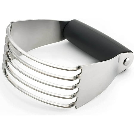 

Chef Dough Blender Top Professional Pastry Cutter with Heavy Duty Stainless Steel Blades Medium Size