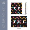 thumbnail image 3 of Haosy Light Switch Cover Plate 2 Gang Electrical Outlet Covers Colorful Polka Dots Decorate Wall Plate 4.56”x4.48”, 3 of 8