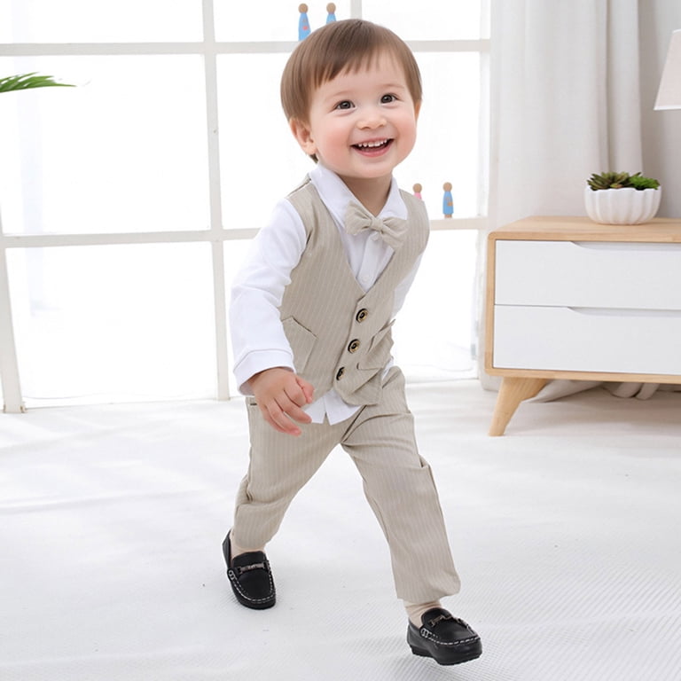 green emerald velvet dress Boys Vest Pant Bow Tie Set Formal Suit