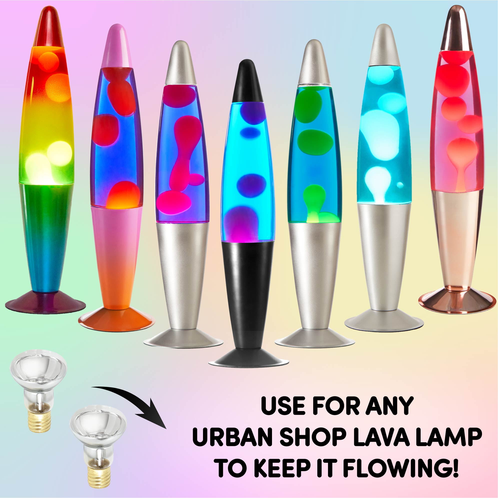 Urban Shop 2 Pack Volcano Motion Lamp Replacement Bulbs