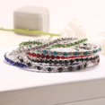 thumbnail image 7 of tasrioml Luxury Women Single Row Full Rhinestone Inlaid Bracelet Elastic Bangle Jewelry, 7 of 7