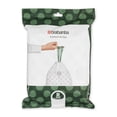 thumbnail image 1 of Brabantia PerfectFit Trash Bags (Size R/9.5 Gal) Thick Plastic Trash Can Liners with Drawstring Handles (40 Bags), 1 of 5