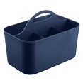 thumbnail image 2 of mDesign Plastic Sewing & Craft Storage Organizer Caddy Tote Bin - Navy Blue, 2 of 6