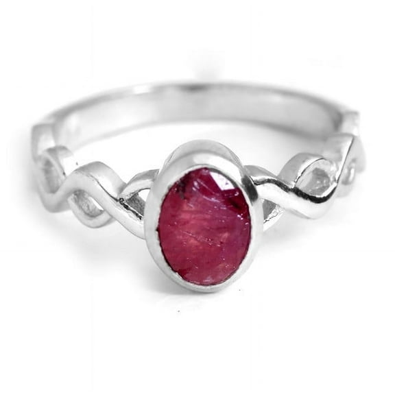 925 Sterling Silver Red Ruby Gemstone Oval Shape Women Ring Christmas Gift , Engagement ,Ring Christmas Gift Ring For Beloved