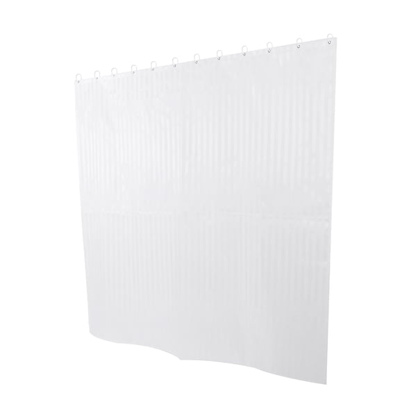 GETAJGHSD Water Resistant White Shower Curtain with Stripes and Hooks for Bathroom Decor