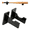 Black, variant on HIKVEX Acrylic Baseball Bat Display Holder Wall Mounted with Mounting Hardware Transparent