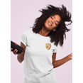 thumbnail image 2 of Cubist Apple, Half Fruit T-Shirt Women -Image by Shutterstock, Female Small, 2 of 4