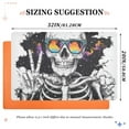 thumbnail image 6 of Yayeee Doormat for Indoor Entrance 32" x 20" Non Slippery Floor Rug, Skeleton with Glasses, 6 of 8