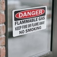 thumbnail image 4 of (2 Pack) Flammable Gas OSHA Danger Sign 10 Inch X 7 Inch Vinyl Label Decal Sticker Weather Resistant, UV Protected for Workplace, Business, and Construction Site, Made in the USA, 4 of 7