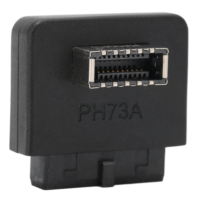 Adaptador de panel frontal USB 90° ABS Amplia aplicabilidad USB3.0 20 pines a adaptador de encabezado TIPO E para placa basePH73A