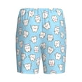 thumbnail image 2 of Lsque Cute Teeth Mens Sleep Pajama Shorts,Short Pajama Pants, Cotton Ultra-Soft Knit-3X-Large, 2 of 9