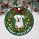 thumbnail image 1 of Fiudx Colgante Navideño de Perro, Divertido Adorno para Árbol de Navidad, Impresión Por Sublimación de Alta Temperatura, Decoración Navideña para Árbol, Ventana o Puerta, Regalo Festivo, 8 Cm de Diám, 1 of 2