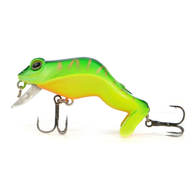 Cabo Holy Frog Diving Hard Plastic Frog Fishing Lure (Black and Green)
