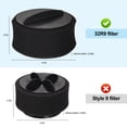 thumbnail image 3 of Replacement Filter Fit for Bissell PowerForce & Helix Turbo, Inner and Outer Filter Set Fit for Bissell 32R9, 203-7913, 3 of 8