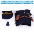 thumbnail image 2 of Costume Outfits with Hat Pet Dog Cat Halloween Costumes for Party Christmas Special Events Costume Uniform with Hat Funny Pet - L, 2 of 5