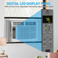 thumbnail image 6 of GarveeHome 6000 BTU Window Air Conditioner - WiFi Enabled, Smart AC Unit with Remote & App Control, Timer Function, Easy Install Kit for Rooms Up to 350 Sq Ft, 115V/60Hz, White, 6 of 11