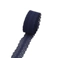 thumbnail image 1 of Billuyoard Cinta vintage con borde de encaje de tela - Cinta de regalo artesanal de moda y duradera Cinta fácil de atar Tela de costura y artesanía E3-8 azul marino, 1 of 6