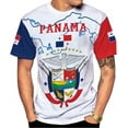 thumbnail image 4 of Custom Panama Shirts for Men 3D Panama Coat of Arms Shirts Panamanian Flag Pride Shirts Panama Hombres Camisa Men Women (T-shirt, 5XL), 4 of 10