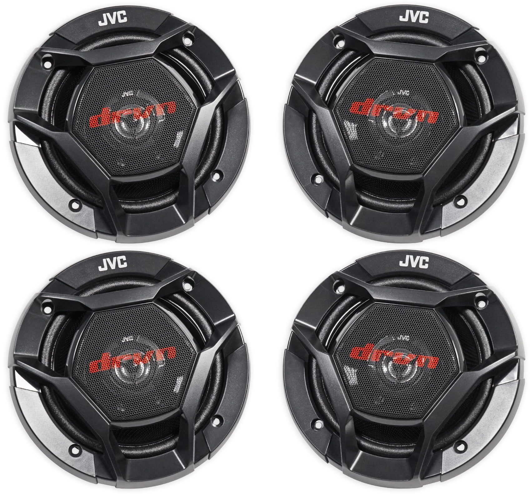 JVC CS-DR620 6.5" 600 Watt 2-Way Factory Upgrade Coaxial Car Audio Speakers 4 