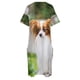 thumbnail image 4 of Retrato de un papillon puretred dog vestido holgado con bolsillo vestido Morado para mujer verano, 4 of 6