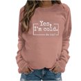 thumbnail image 2 of 50 % de Rabais Liquidation Chandail en Molleton Surdimensionné pour Femmes 2023 Mode Décontractée Manches Longues Col Rond Imprimé Chandail en Molleton Blouse, 2 of 4