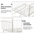 thumbnail image 3 of IDEANATEGRATE Organizador Colgante Multiusos Para Cocina Resistente Y Espacioso En Tonalidad Oscuro, 3 of 8