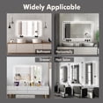 thumbnail image 3 of 60"x 36" Led Bathroom Mirror with Front and Backlit, Stepless Dimmabl, Anti-Fog, Shatter-Proof, Memory, 3 of 10