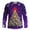 Purple, variant on Christmas Tees For Men Crew Neck Xmas Graphic Print Long Sleeve Pullover Casual Stylish Holiday Funny Tops (XS, Blue-E)